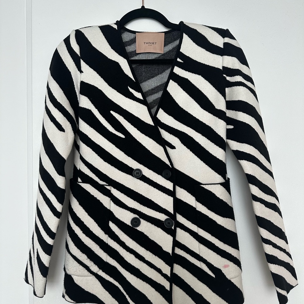 Twinset zebra blazer